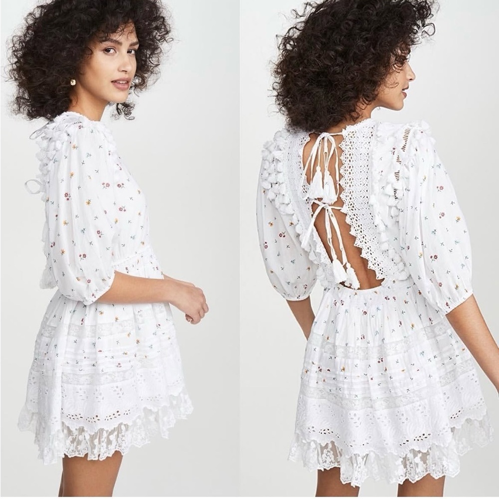 Place Nationale White Dress Size 2/4 Open back